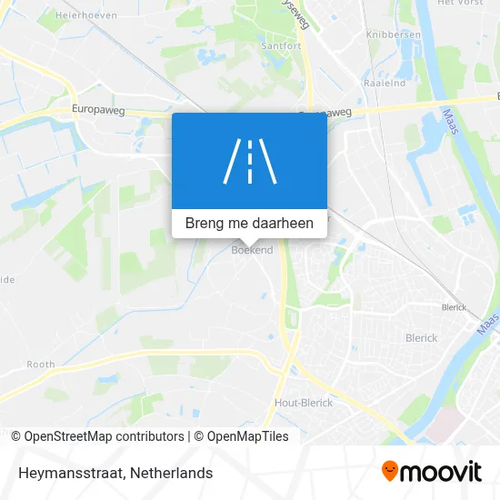 Heymansstraat kaart