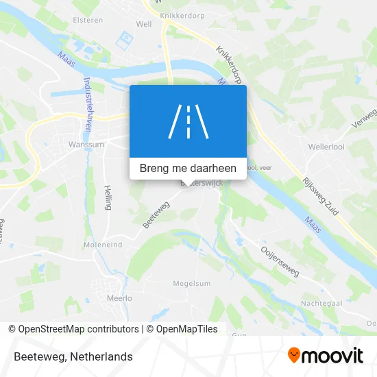 Beeteweg kaart