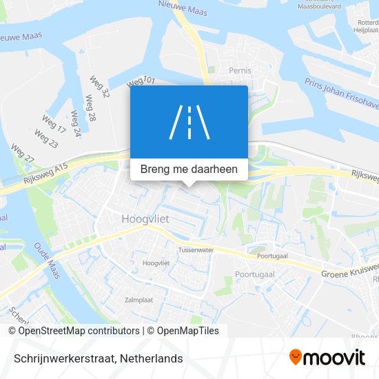 Schrijnwerkerstraat kaart