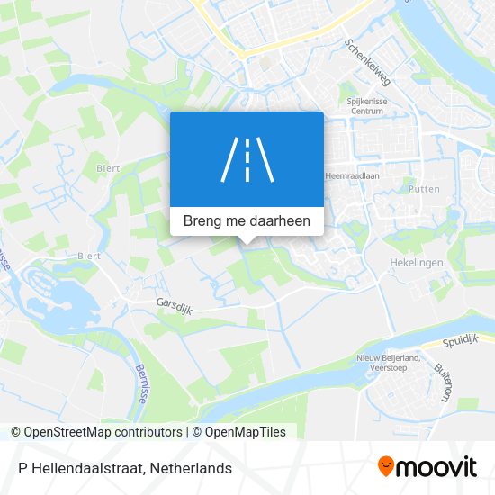 P Hellendaalstraat kaart