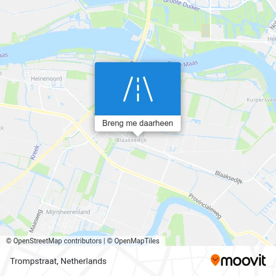 Trompstraat kaart