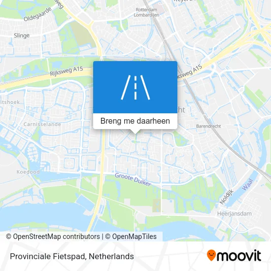 Provinciale Fietspad kaart