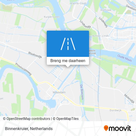 Binnenkruier kaart