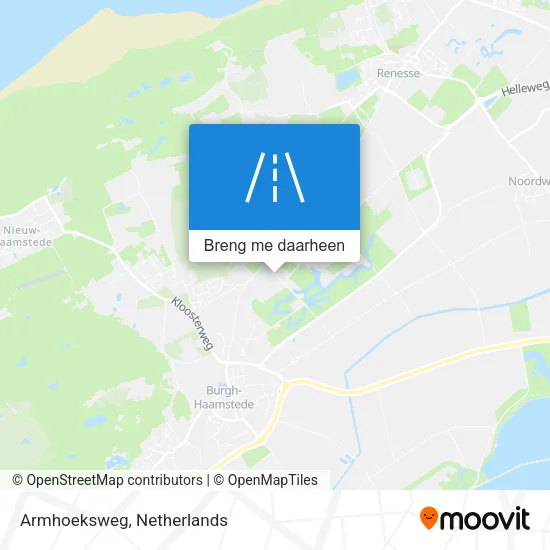 Armhoeksweg kaart