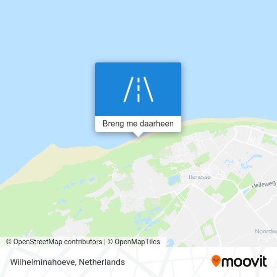 Wilhelminahoeve kaart