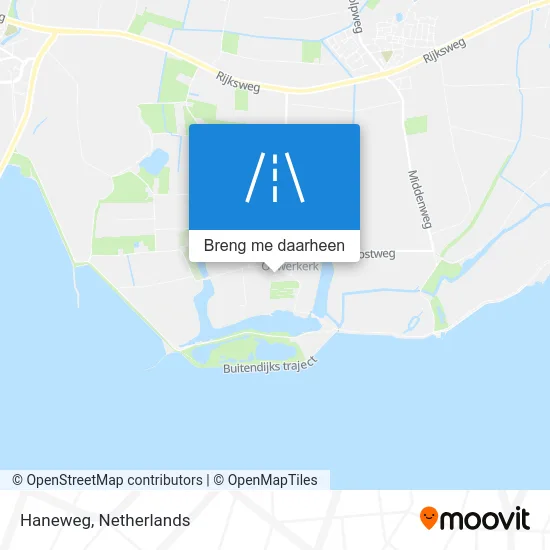 Haneweg kaart