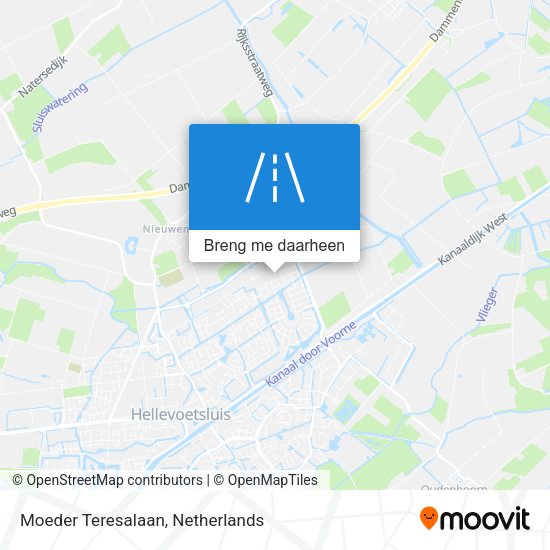 Moeder Teresalaan kaart