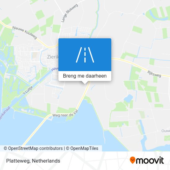 Platteweg kaart