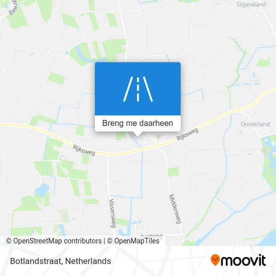 Botlandstraat kaart