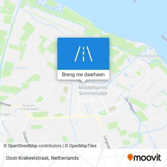 Oost-Krakeelstraat kaart