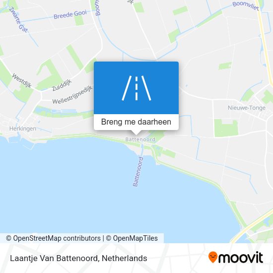 Laantje Van Battenoord kaart