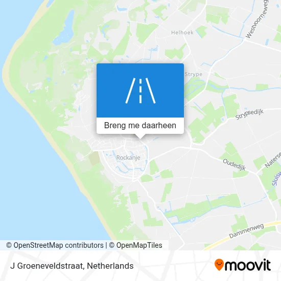 J Groeneveldstraat kaart