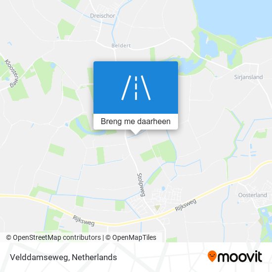 Velddamseweg kaart