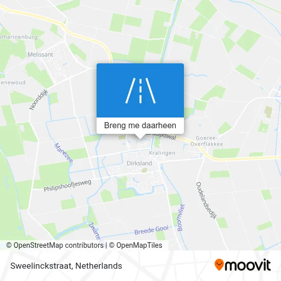 Sweelinckstraat kaart