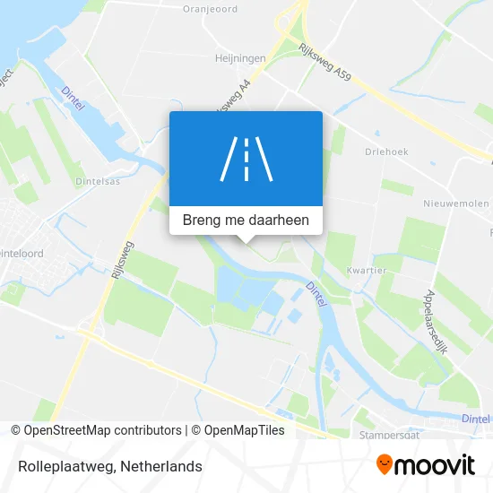 Rolleplaatweg kaart