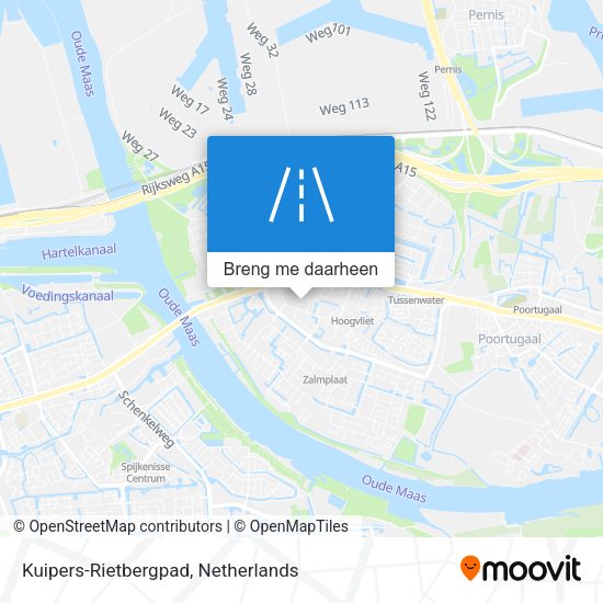 Kuipers-Rietbergpad kaart