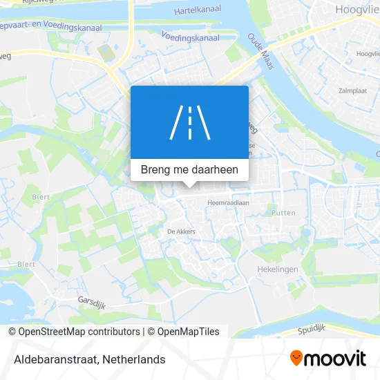 Aldebaranstraat kaart