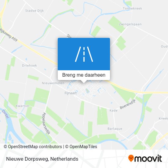 Nieuwe Dorpsweg kaart