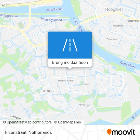Elzenstraat kaart