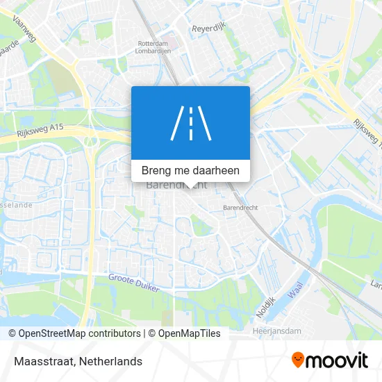 Maasstraat kaart