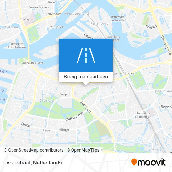Vorkstraat kaart