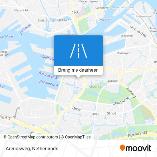 Arendsweg kaart