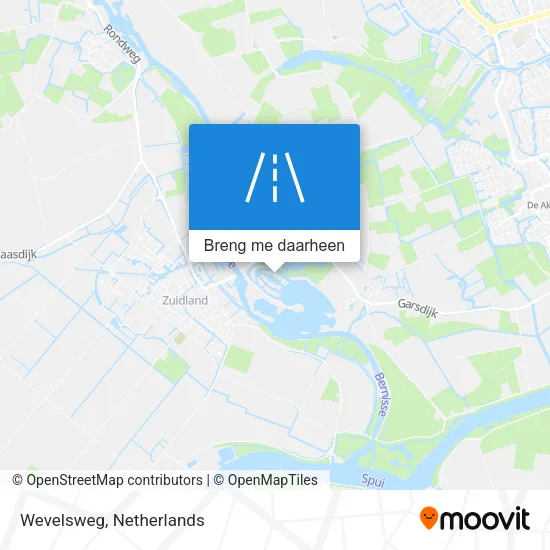 Wevelsweg kaart