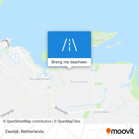 Zeedijk kaart