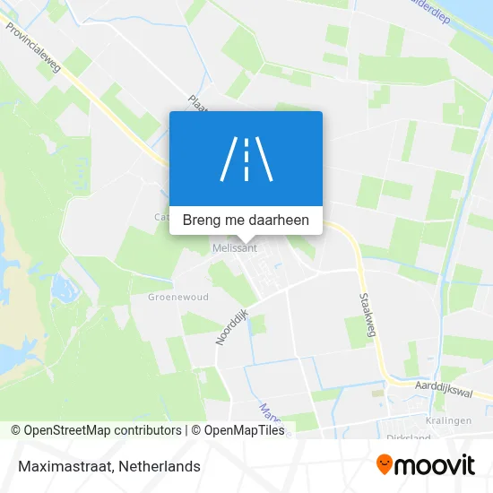 Maximastraat kaart