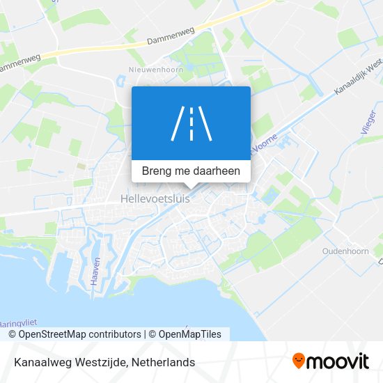 Kanaalweg Westzijde kaart