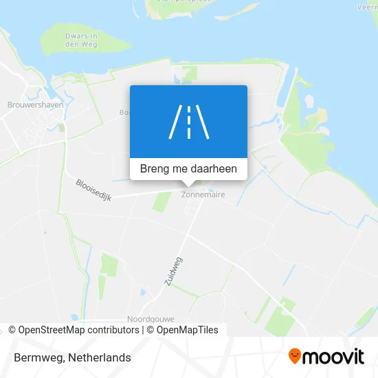 Bermweg kaart