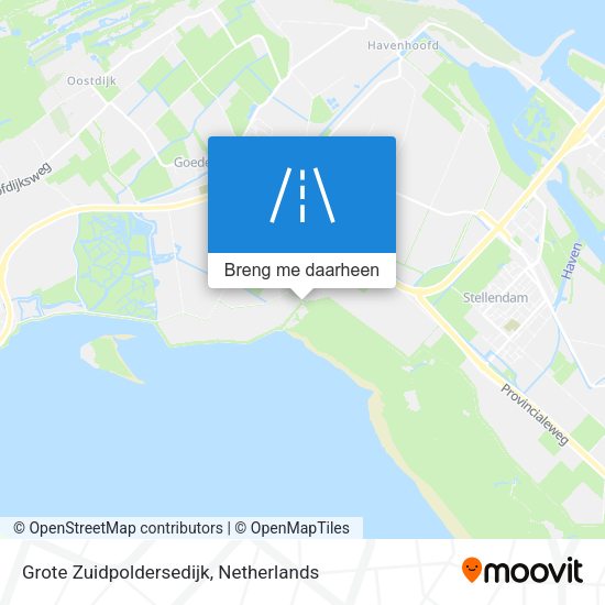 Grote Zuidpoldersedijk kaart
