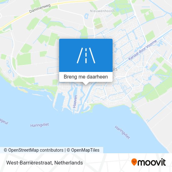 West-Barrièrestraat kaart