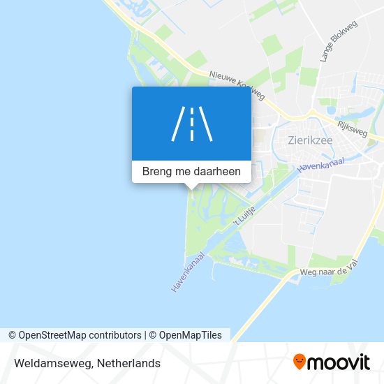 Weldamseweg kaart