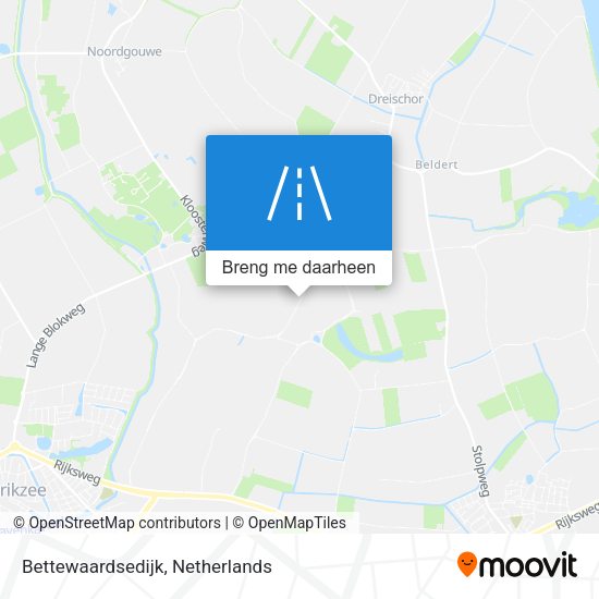 Bettewaardsedijk kaart