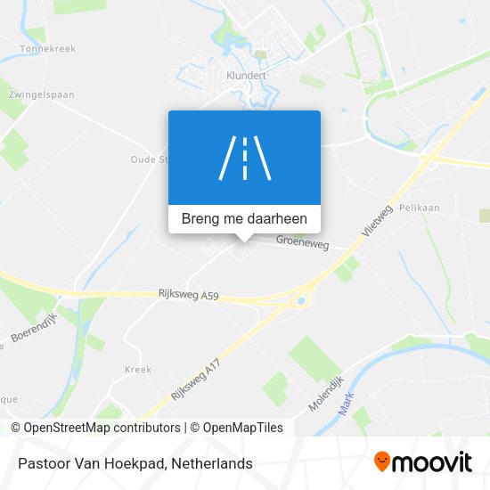 Pastoor Van Hoekpad kaart