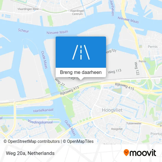 Weg 20a kaart