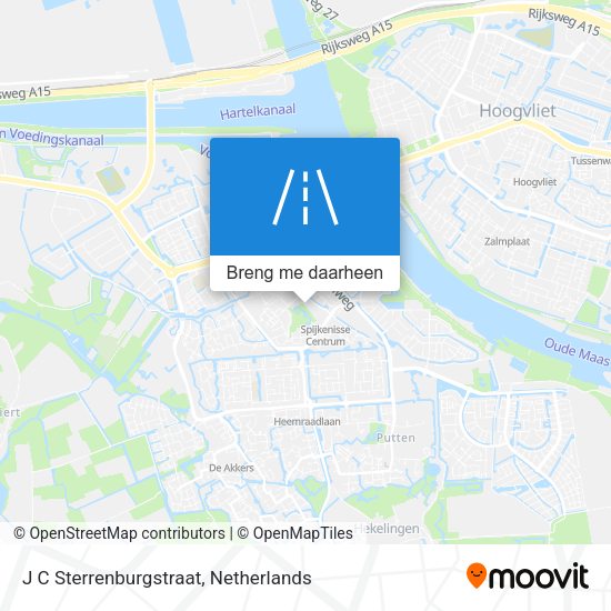 J C Sterrenburgstraat kaart