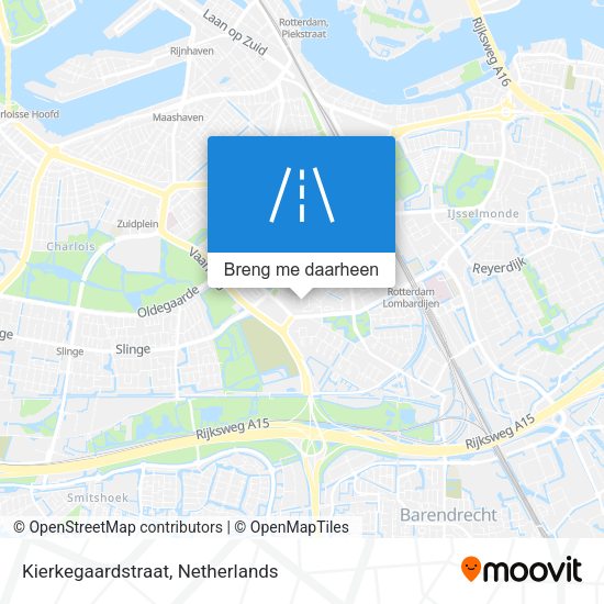 Kierkegaardstraat kaart