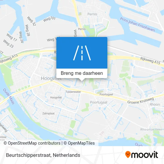 Beurtschipperstraat kaart