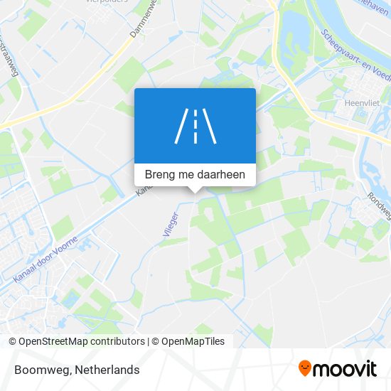 Boomweg kaart