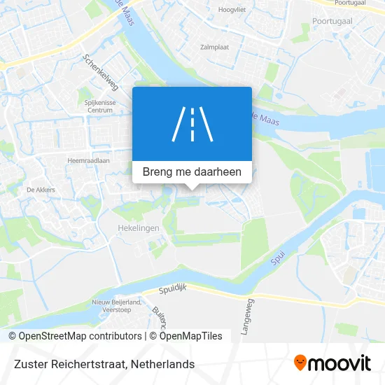 Zuster Reichertstraat kaart