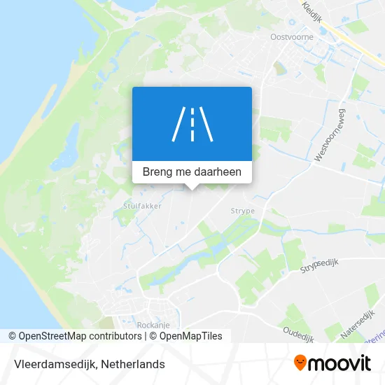 Vleerdamsedijk kaart