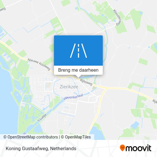 Koning Gustaafweg kaart