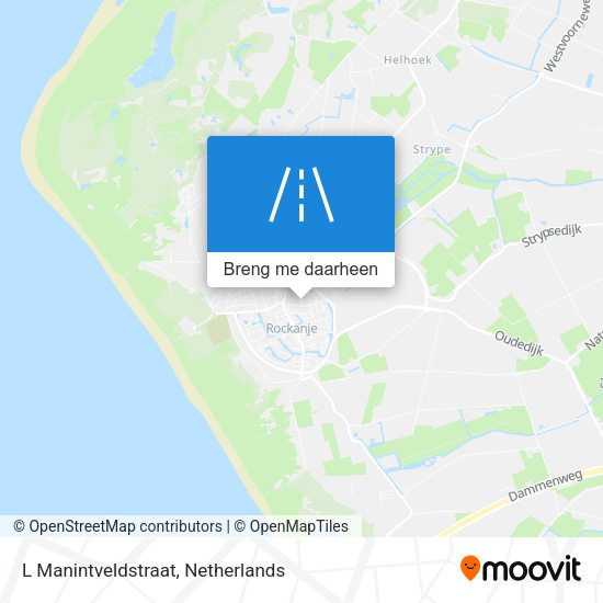 L Manintveldstraat kaart