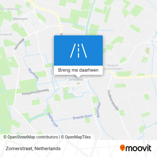 Zomerstraat kaart