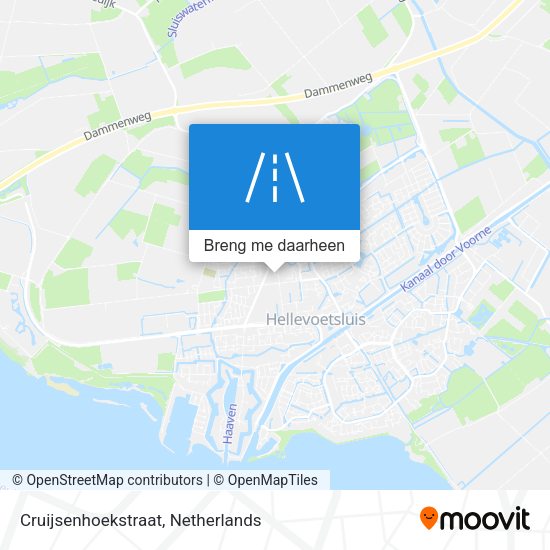 Cruijsenhoekstraat kaart