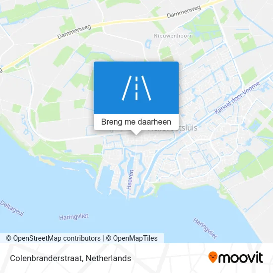 Colenbranderstraat kaart