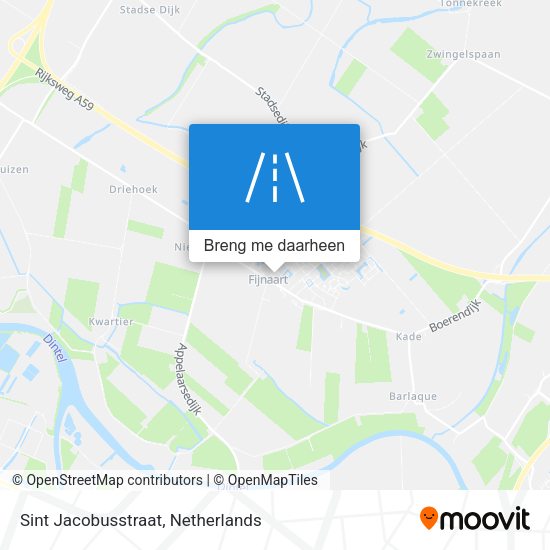 Sint Jacobusstraat kaart