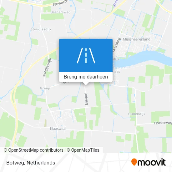 Botweg kaart